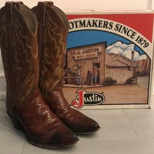 Justin Peanut Brittle Iguana Lizard 7.5B